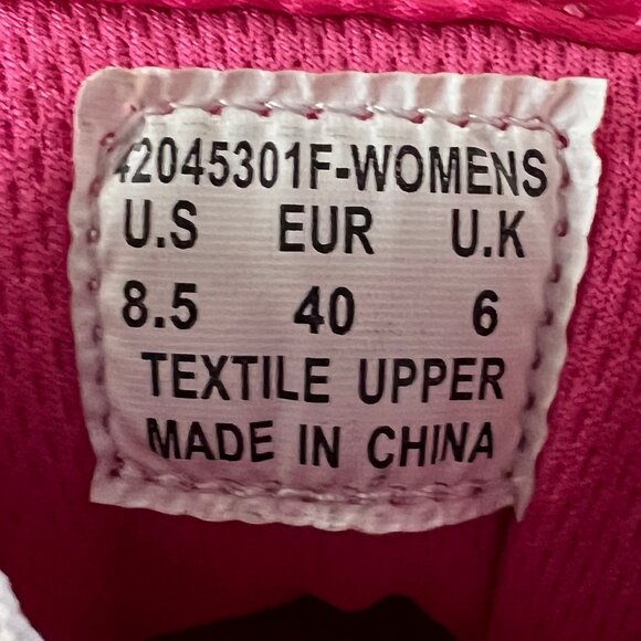 Women's Pony Pink and White Top Star Lo-Core Canvas Sneakers, Size 8.5, EC! - Picture 10 of 12